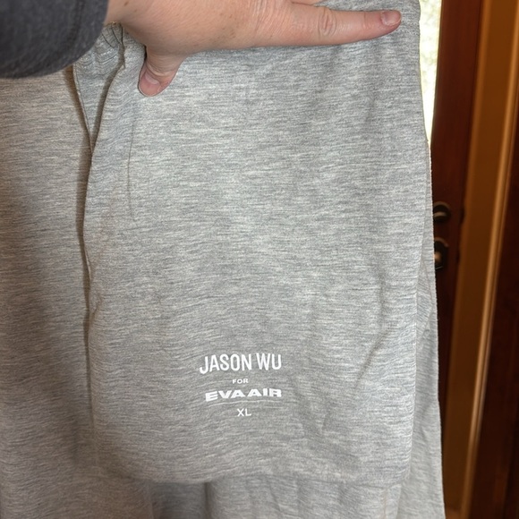 NEW EVA AIR x Jason Wu Unisex Sleepwear Pajama Set Green Gray Size XL - Picture 4 of 14
